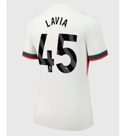 Chelsea Romeo Lavia #45 Venkovní Dres pro Dámské 2025-26 Krátký Rukáv Chelsea Romeo Lavia #45 Venkovní Dres pro Dámské 2025-26 Krátký Rukáv